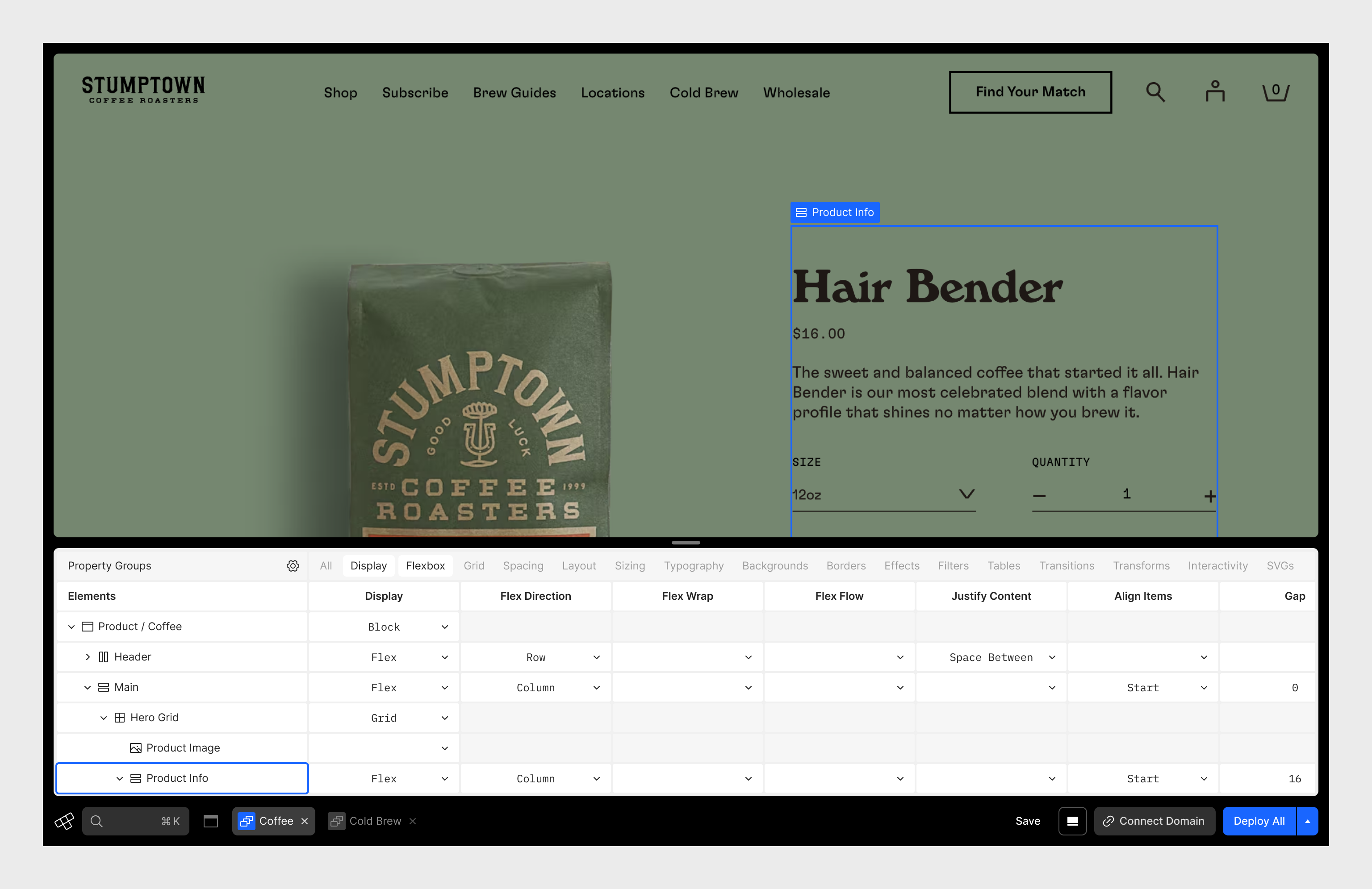 The.com CSS Sheet Groups